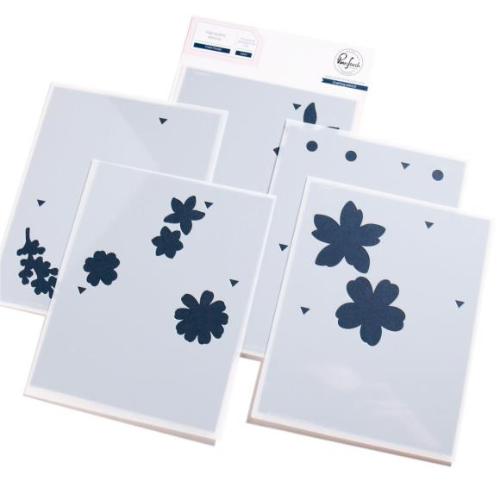 Pinkfresh Studio Fresh Florals stencil/ Die Bundle