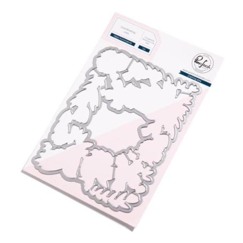 Pinkfresh Studio Happy Hummingbirds cling stamp/die/stencil/press plate bundle