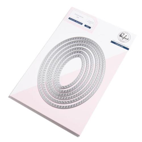 Pinkfresh Studio Essentials: Nested Ovals Double Stitch die