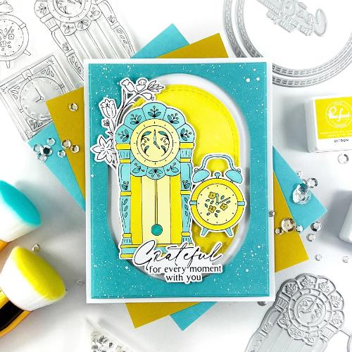 Pinkfresh Studio Good Times stamp/die/stencil/press plate Bundle