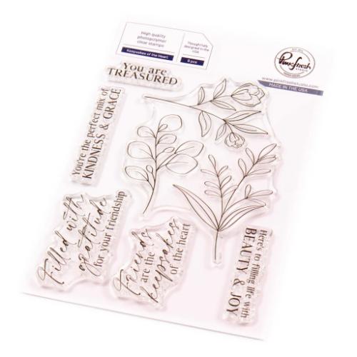 Pinkfresh Studio Keepsakes of the Heart Stamp/die/stencil BUNDLE