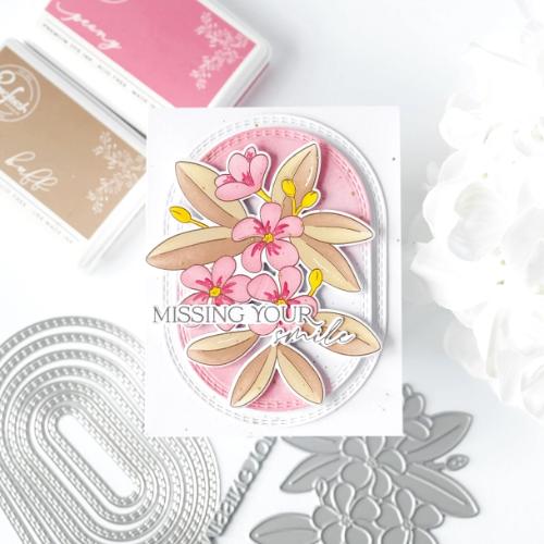 Pinkfresh Studio Essentials: Double Stitched Elongated Oval die