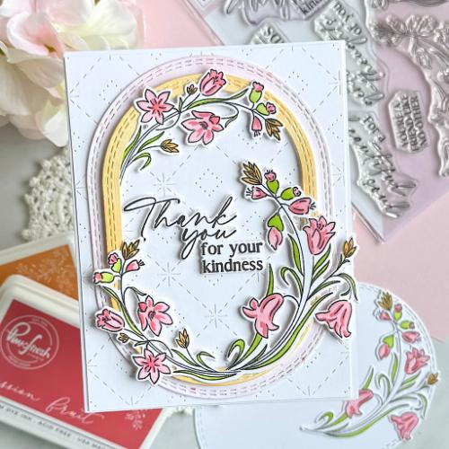 Pinkfresh Studio Essentials: Double Stitched Elongated Oval die