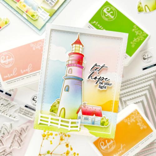 Pinkfresh Studio Guiding Light stamp/die/stencil Bundle