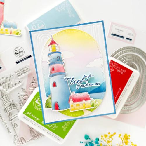 Pinkfresh Studio Guiding Light stamp/die/stencil Bundle