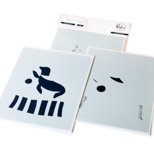 Pinkfresh Studio Seaside Cones stencil/Die Bundle