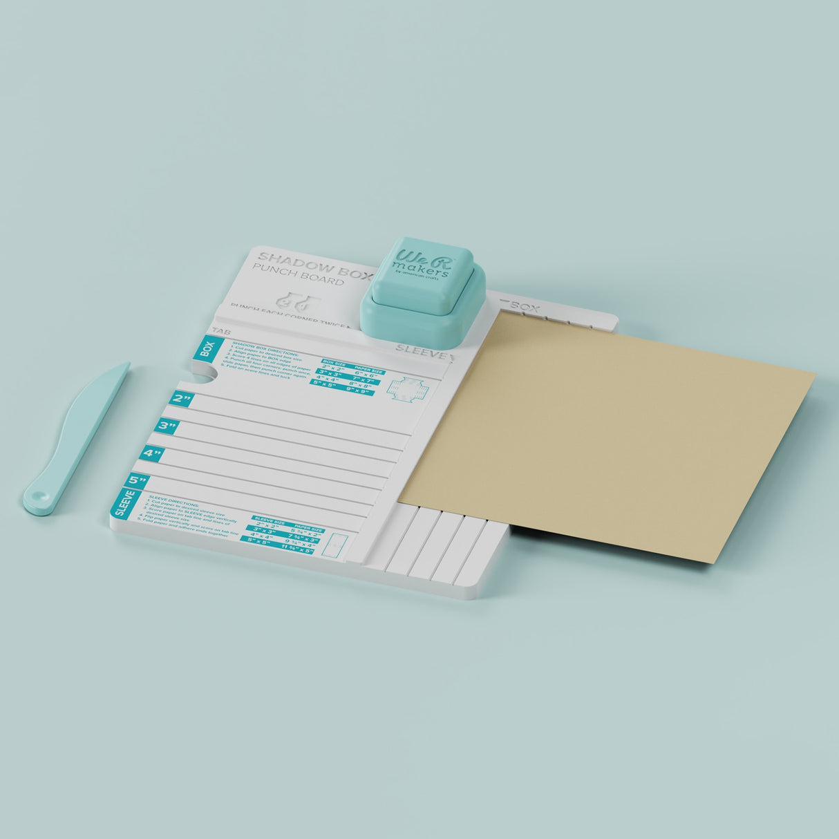 We R Makers Punch Board Shadow Box