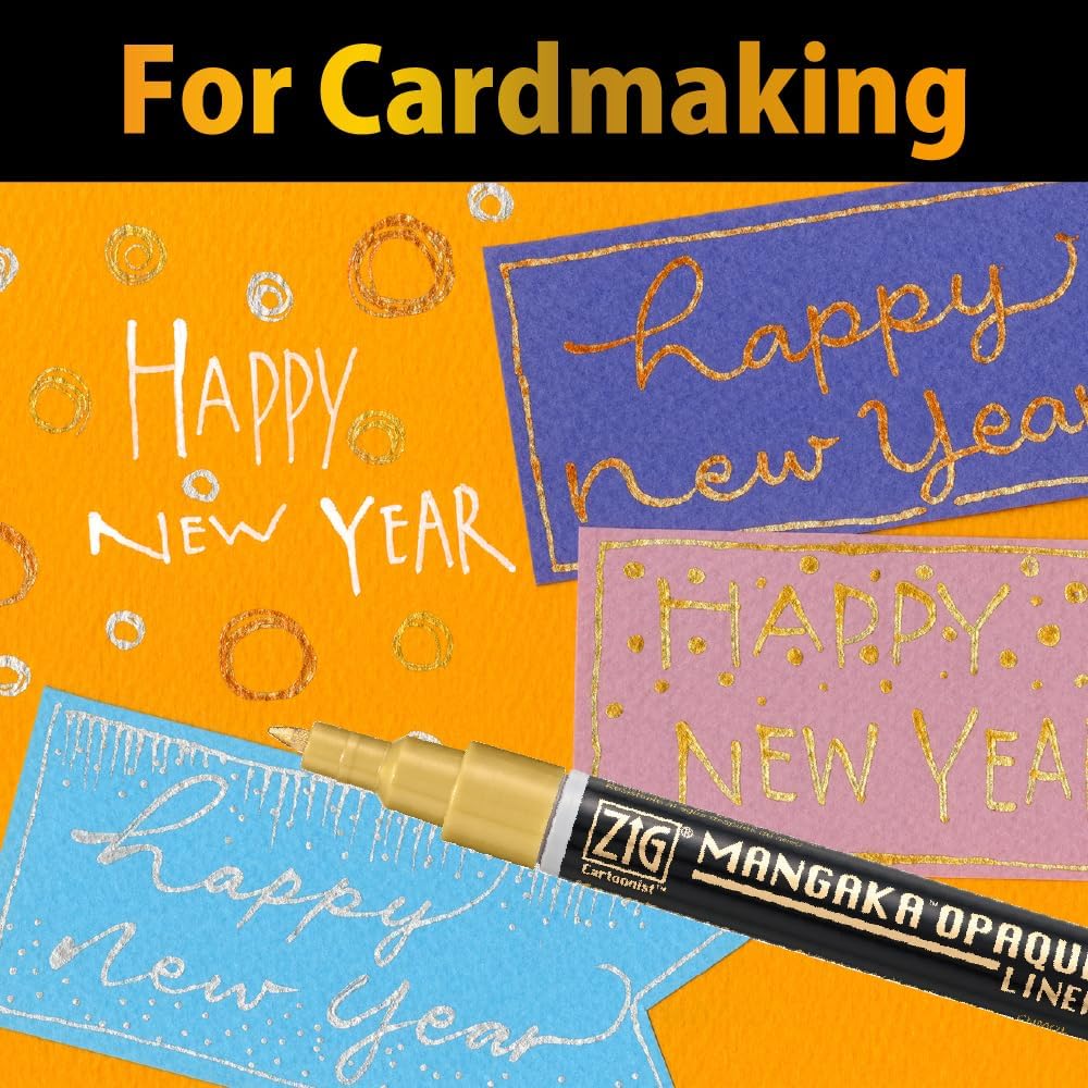 Kuretake ZIG CARTOONIST MANGAKA OPAQUE LINER CNMOL/4V 4 Colors