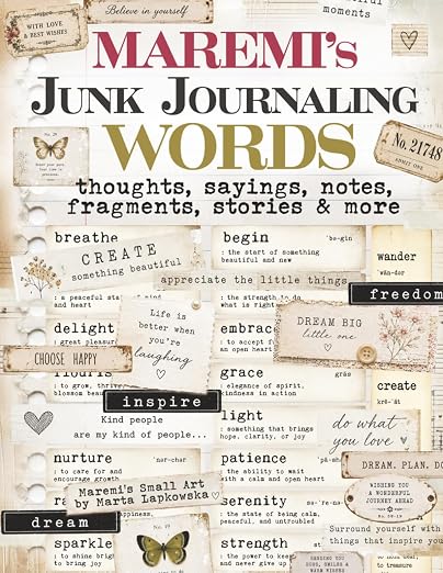 Maremi's Small Art - MAREMI'S SMALL ART BOOK BY MARTA LAPKOWSKA - Junk Journaling WORDS