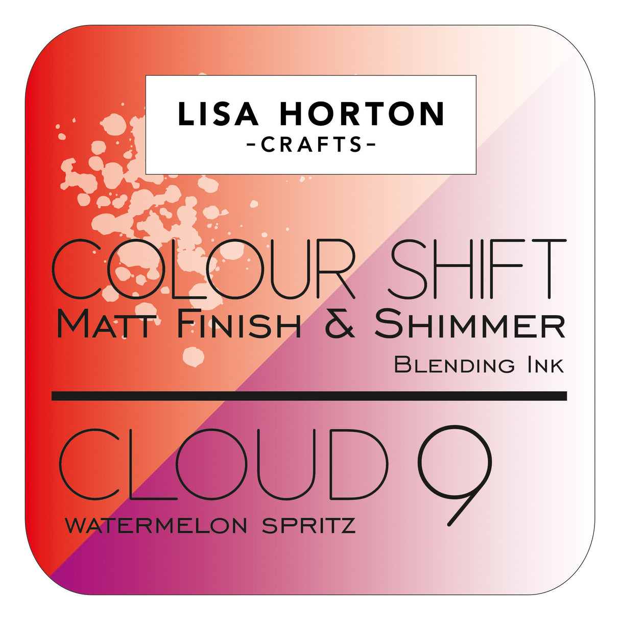 Lisa Horton Crafts Cloud 9 Color Shift Ink Pad Watermelon Spritz