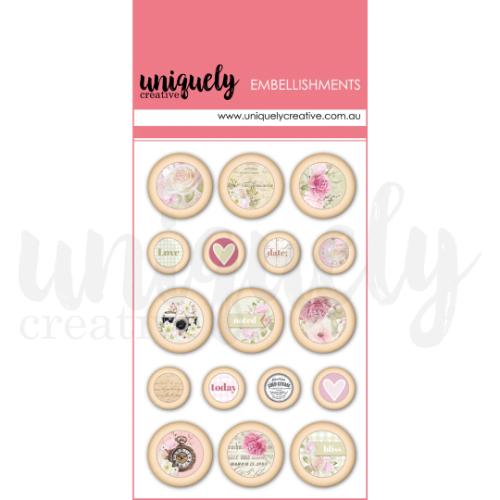 Uniquely Creative Dear Diary Wooden Buttons