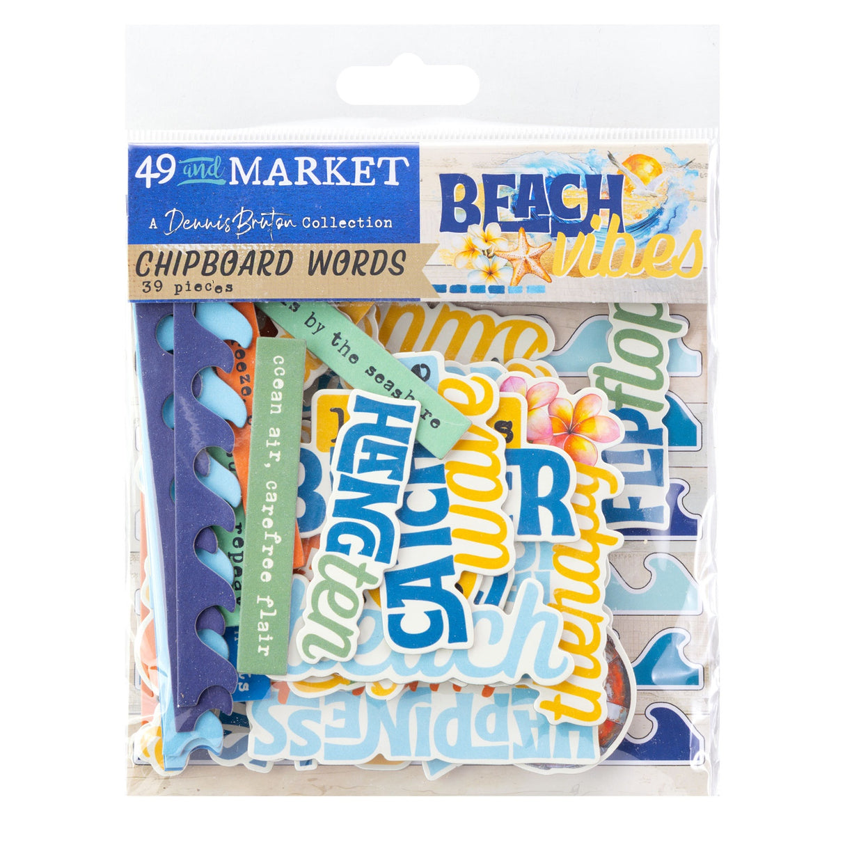 49 And Market Chipboard Set Beach Vibes