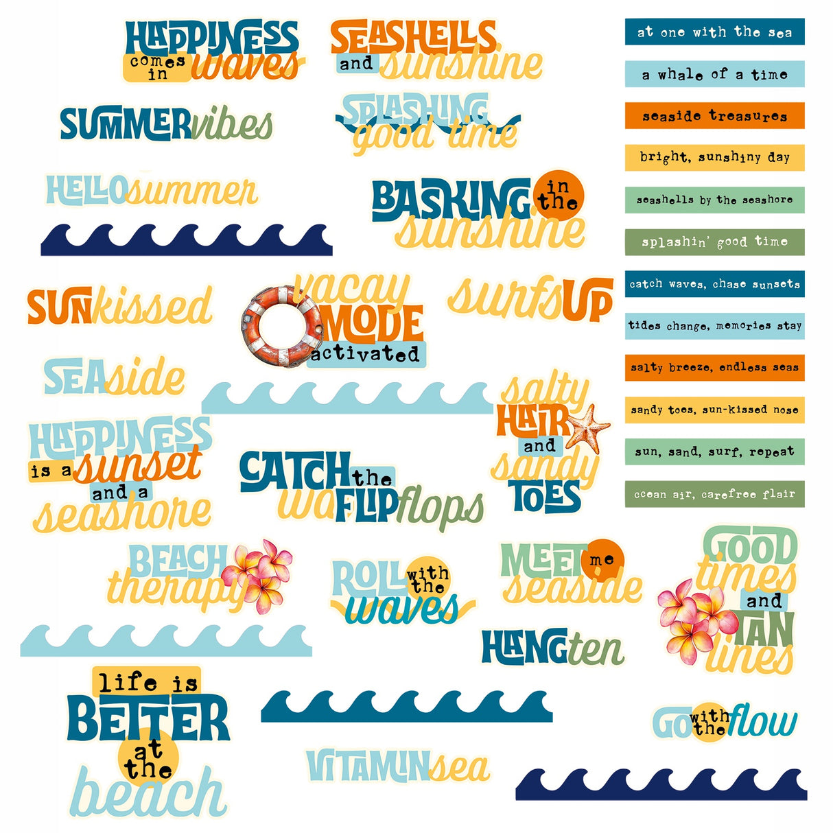 49 And Market Chipboard Set Beach Vibes