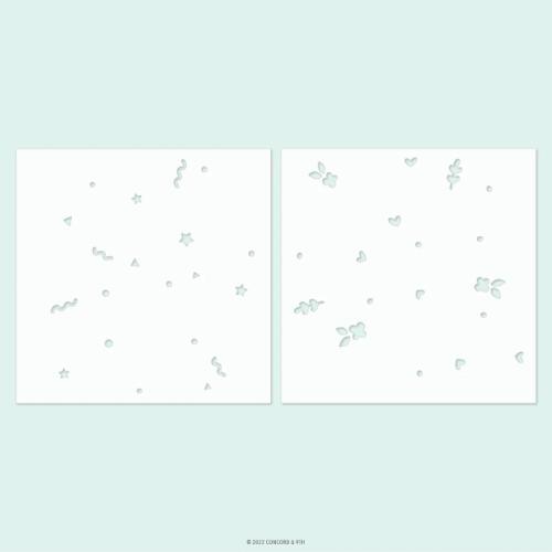Concord & 9th Bursting Backgrounds Turnabout™ Stencil Pack (2 qty; 6 x 6)
