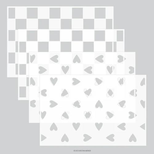 Concord & 9th Missing Your Hugs Stencil Pack (4 qty; 9 x 6)