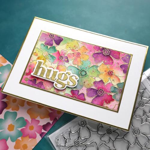 Concord & 9th Pretty Posies Background Stamp (6 x 6)