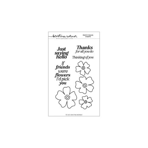 Concord & 9th Pretty Posies Stamp Set (4 x 6)