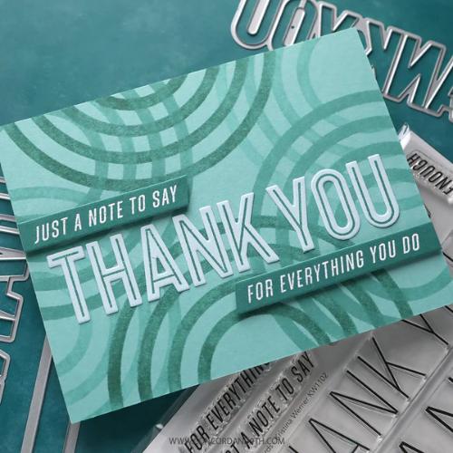 Concord & 9th Thank You Words Stamp Set (4 x 6)