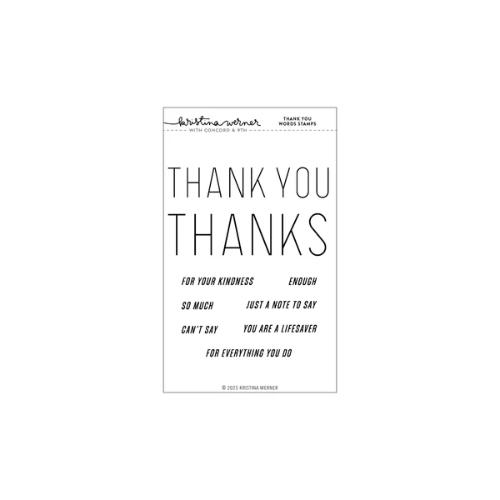 Concord & 9th Thank You Words Stamp Set (4 x 6)