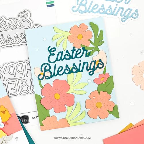 Concord & 9th Bright Blossoms Inlay Dies (drop in)