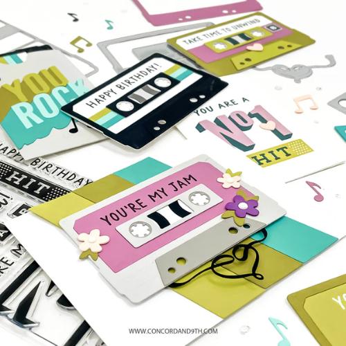 Concord & 9th Mix Tape Rewind Stamp Set (4 x 6)