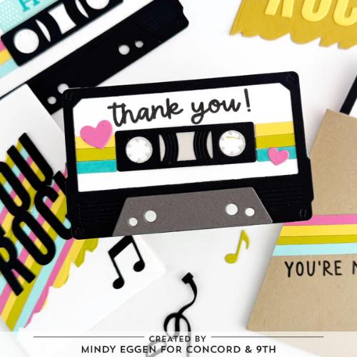 Concord & 9th Mix Tape Rewind Stamp Set (4 x 6)