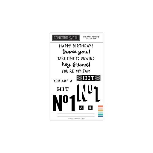 Concord & 9th Mix Tape Rewind Stamp Set (4 x 6)