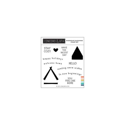 Concord & 9th Birdhouse Blossoms Stamp Set (4 x 4)