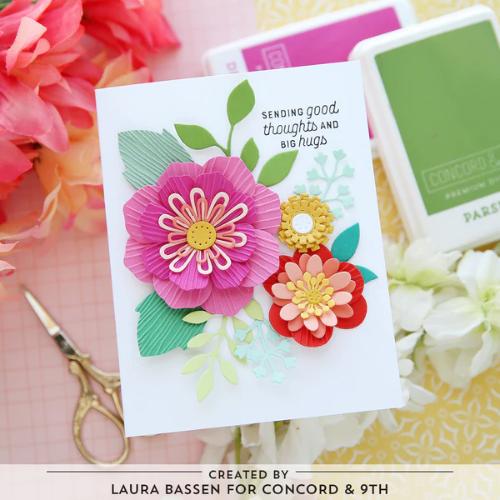 Concord & 9th Paper Posy Stamp Set (3 x 3)