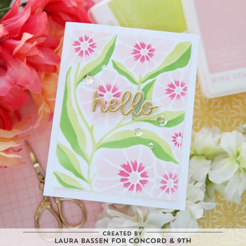 Concord & 9th Petal Print Stencil Pack (4 qty; 4.75 x 6)