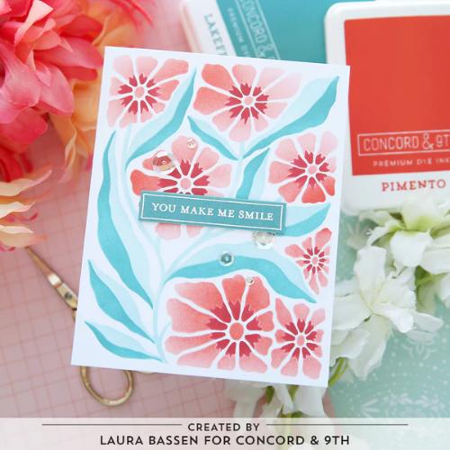 Concord & 9th Petal Print Stencil Pack (4 qty; 4.75 x 6)