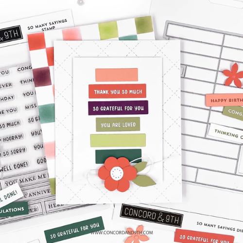 Concord & 9th So Many Sayings Stamp (4 x 6)