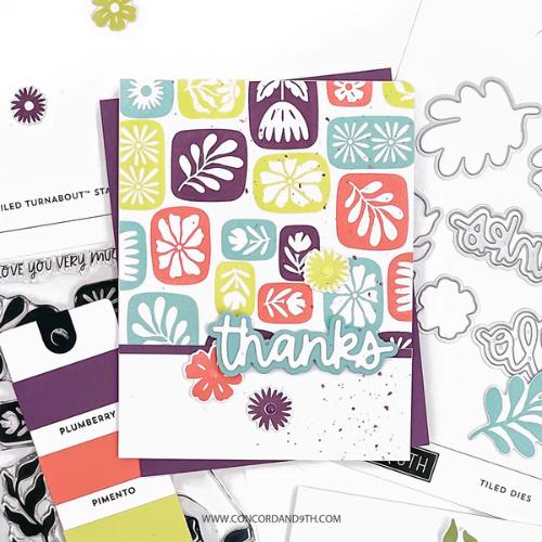 Concord & 9th Tiled Turnabout™ Stamp Set (6 x 6)