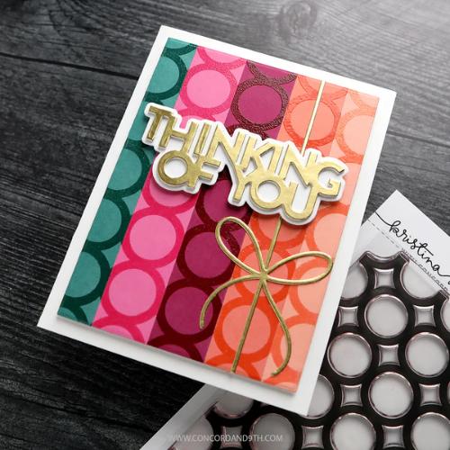 Concord & 9th Bold Circles Background Stamp (6 x 6)