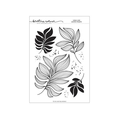 Concord & 9th Long Line Leaves Stamp Set (6 x 8)