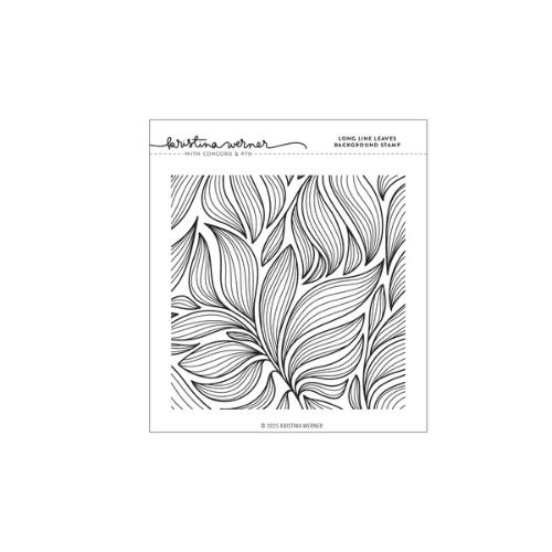 Concord & 9th Long Line Leaves Background Stamp (6 x 6)