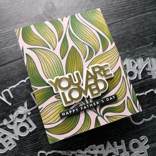 Concord & 9th Long Line Leaves Stencil Pack (6 qty; 6 x 6)