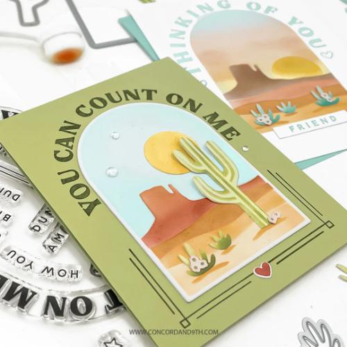 Concord & 9th Desertscape Stencil Pack