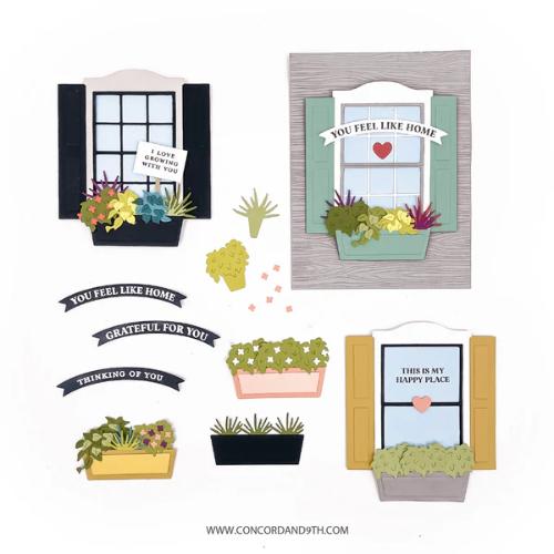 Concord & 9th Window Wishes Stamp and Die Bundle