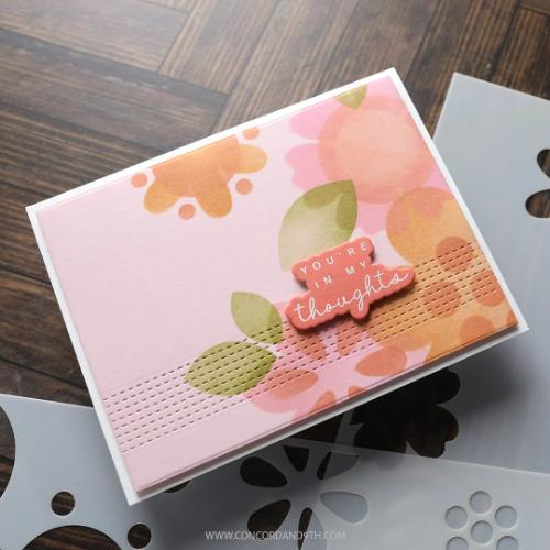 Concord & 9th Blissful Blooms Stencil Pack