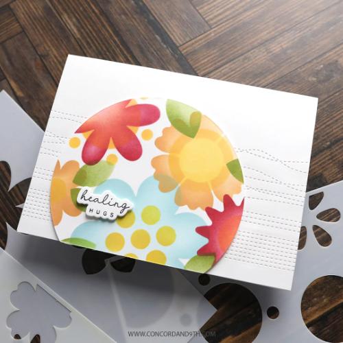 Concord & 9th Blissful Blooms Stencil Pack