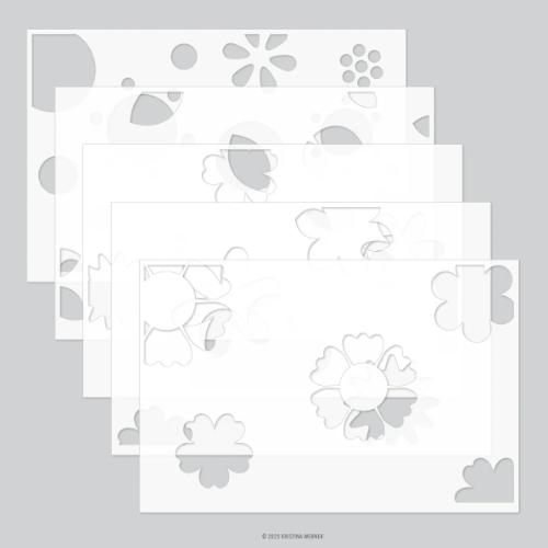 Concord & 9th Blissful Blooms Stencil Pack