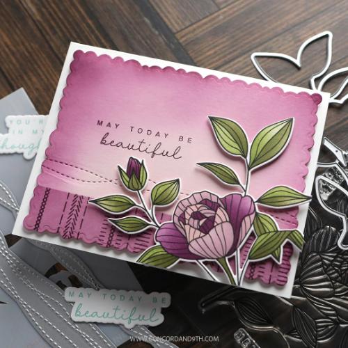 Concord & 9th Long Line Roses Stencil Pack