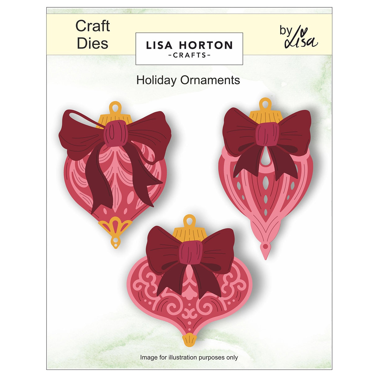 Lisa Horton Crafts Layering Dies Holiday Ornaments