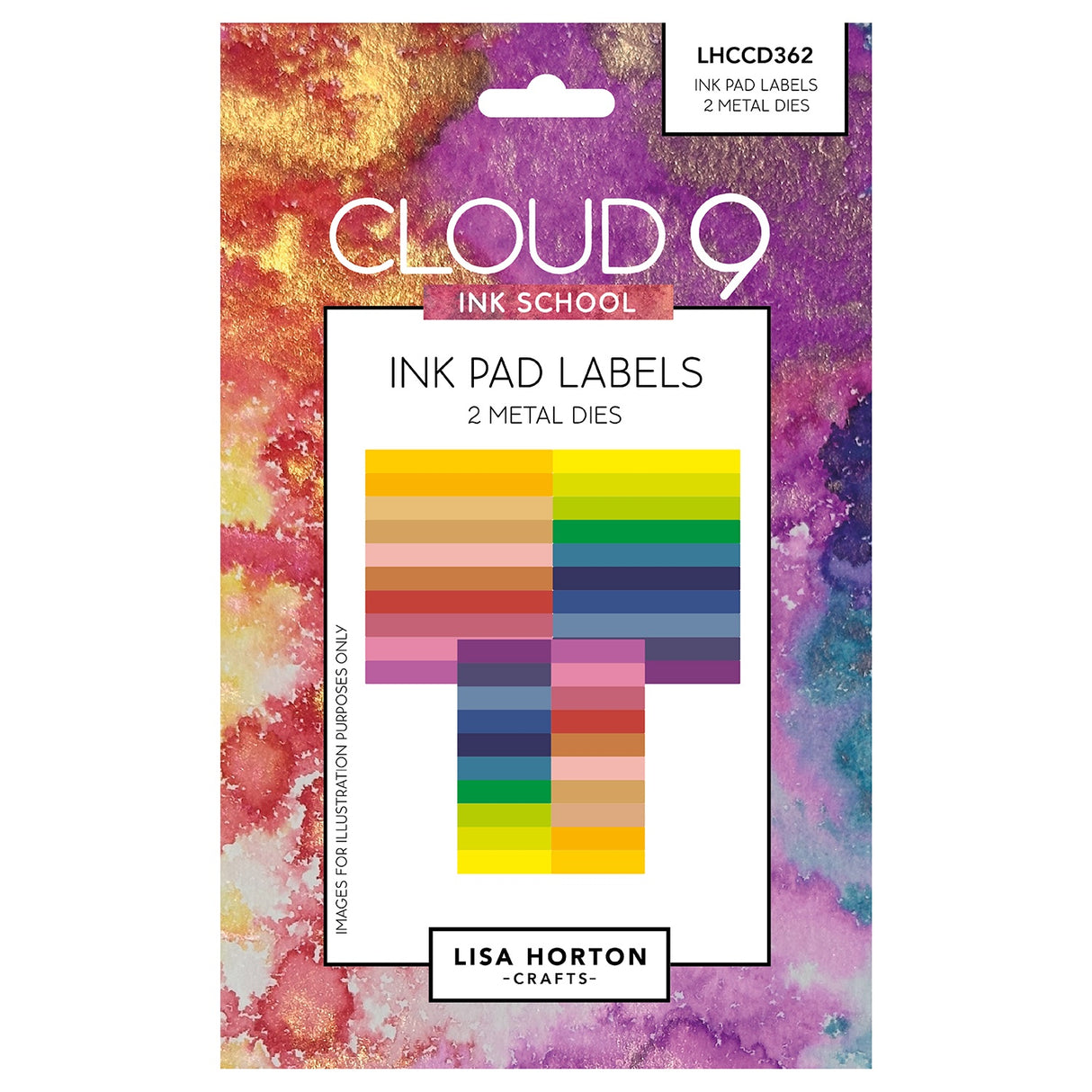 Lisa Horton Crafts Ink School Die Set Ink Pad Labels