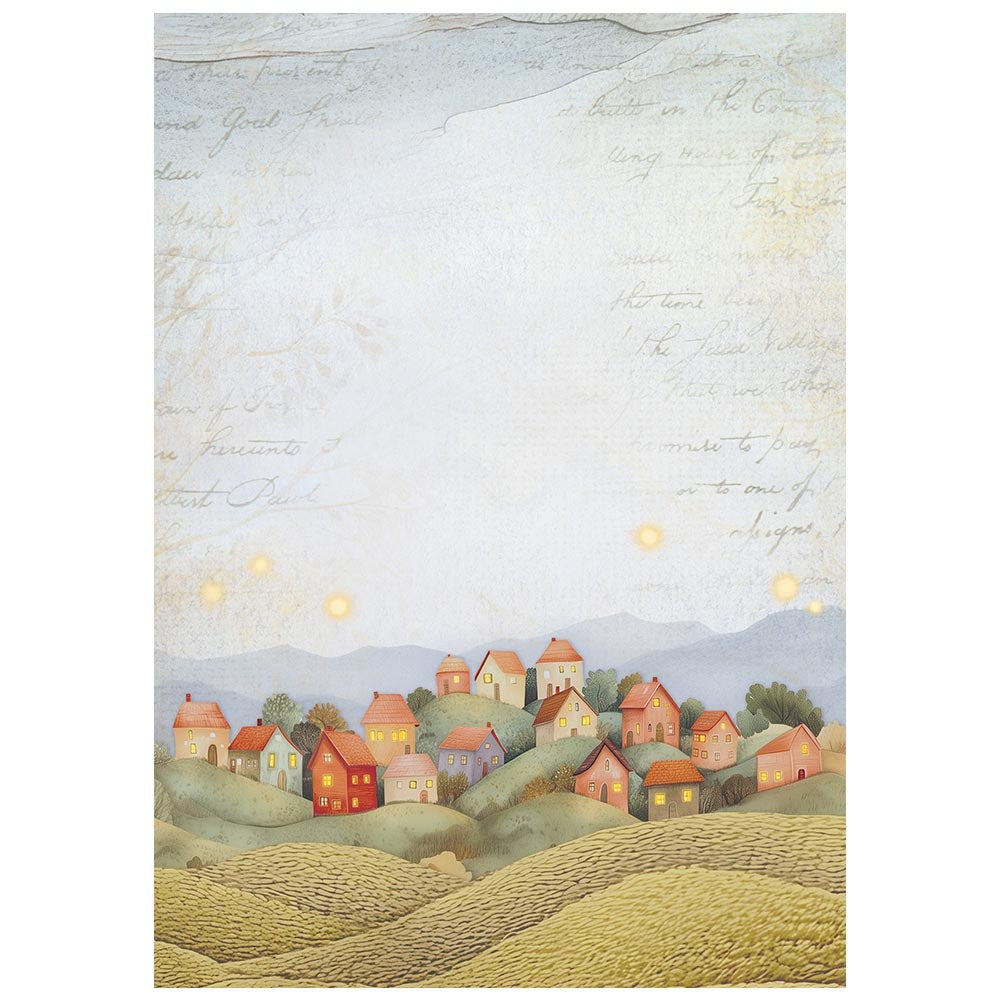 Stamperia Rice Paper Backgrounds A6 8/Pkg Whispering Woods