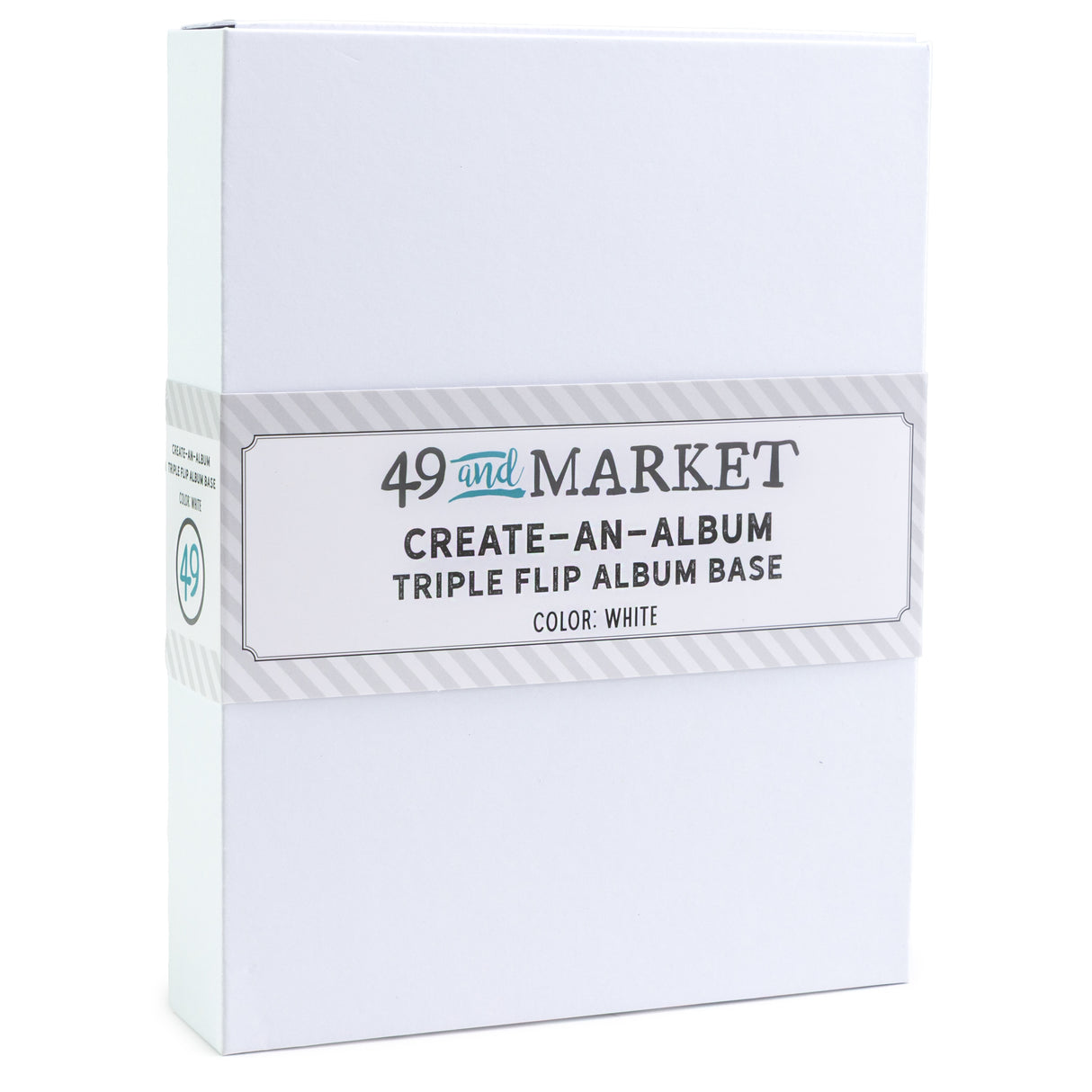 49 And Market Create-An-Album Triple Flip Album Base White