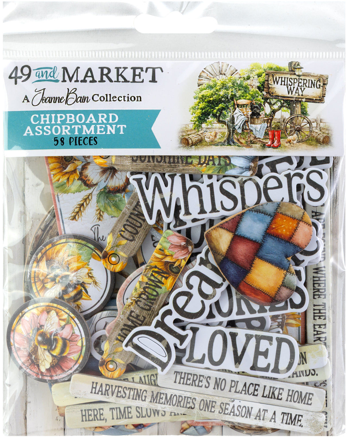 49 And Market Whispering Way Chipboard Set