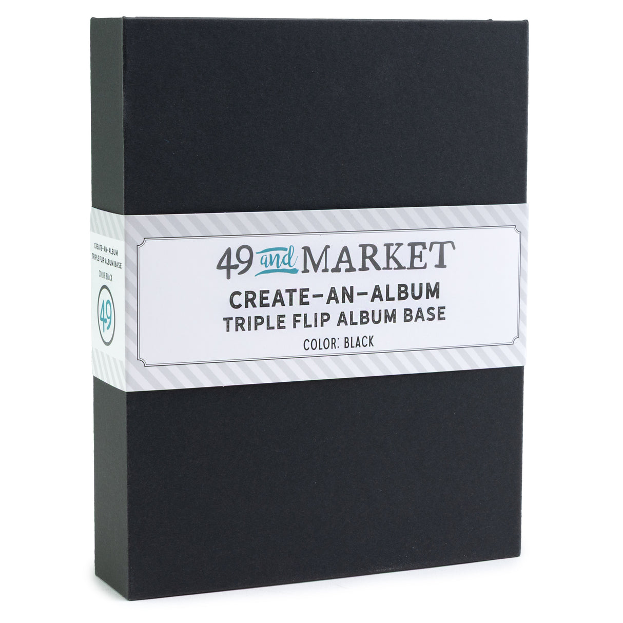 49 And Market Create-An-Album Triple Flip Album Base Black