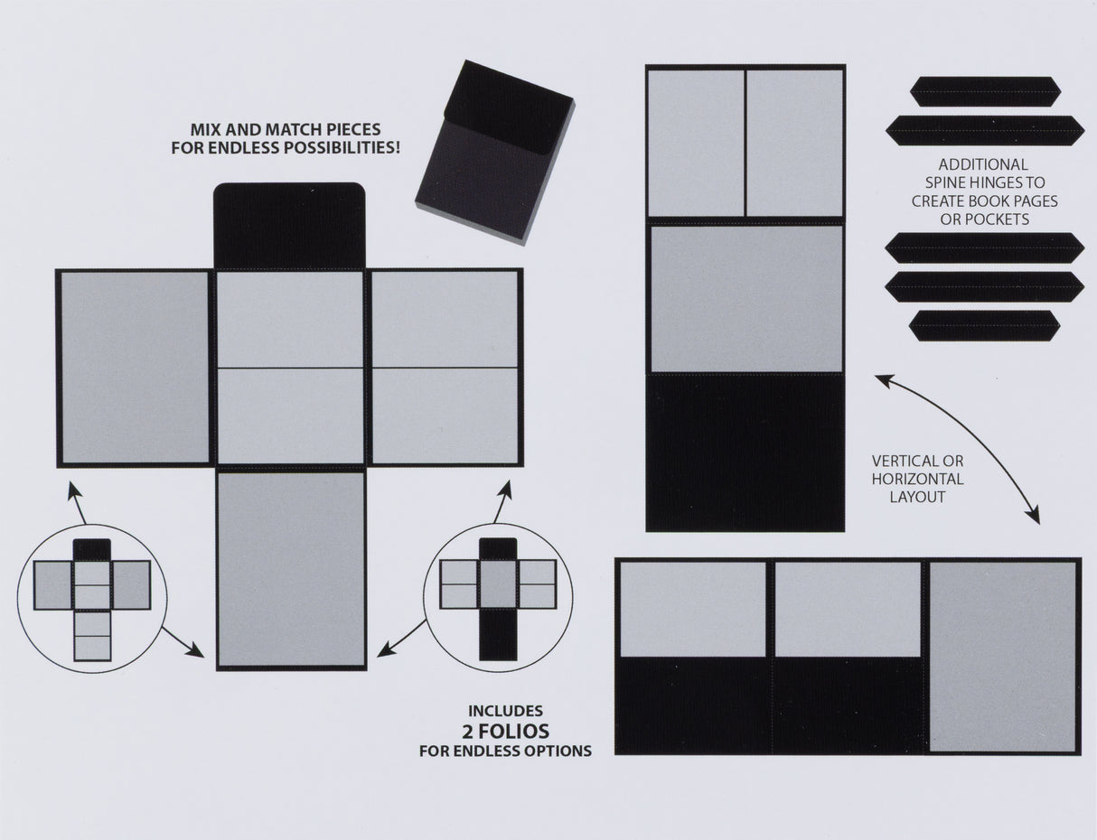 49 And Market Create-An-Album Foundation Inserts Assort 2 Black